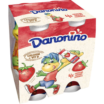 Drickyoghurt Jordgubb 400g 4-p Danonino