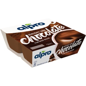 Sojadessert Dark Chocolate 125g 4-p Alpro