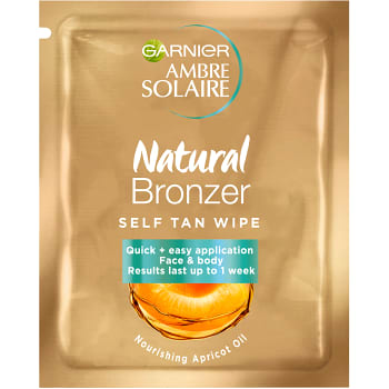Brun utan sol servett Natural Bronzer Wipe 1-p Ambre Solaire