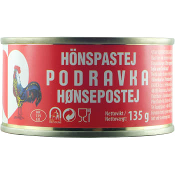 Hönspastej Classic 135g Podravka