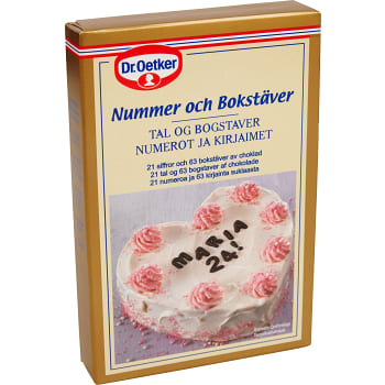 Nummer & Bokstäver 60g Dr.Oetker