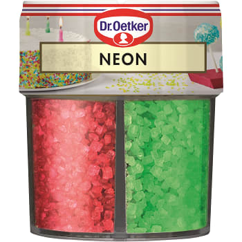 Dekorationsströssel Neon mix 100g Dr.Oetker
