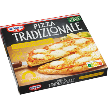 Pizza Tradizionale Quattro Formaggi Fryst 380g Dr. Oetker