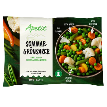 Sommargrönsaker 600g Apetit