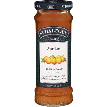 Marmelad Aprikos utan tillsatt socker 284g St.Dalfour