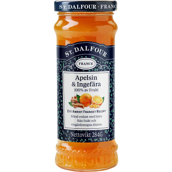 Marmelad Ingefära & apelsin utan tillsatt socker 284g St.Dalfour