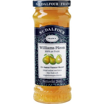 Marmelad Williamspäron utan tillsatt socker 284g St.Dalfour