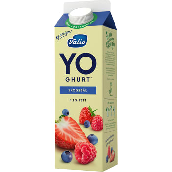Y0ghurt Skogsbär 0,1% 1000g Valio