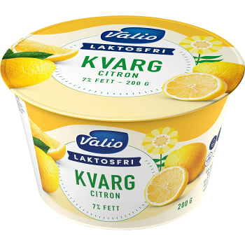 Kvarg Citron Laktosfri 200g Valio Eila