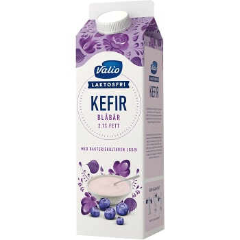 Kefir Blåbär Laktosfri 1kg Valio Eila