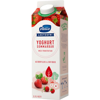 Fruktyoghurt Sommarbär Laktosfri 2,1% 1l Valio Eila