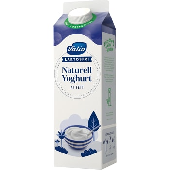 Yoghurt Naturell Laktosfri 4% 1l Valio Eila