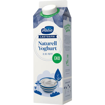 Yoghurt Laktosfri Naturell 2,5% Ekologisk 1l Valio Eila
