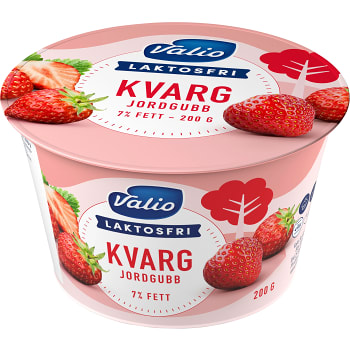 Kvarg Jordgubb Laktosfri 200g Valio EIila