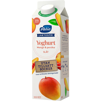 Yoghurt Mango Persika 1kg Laktosfri Valio Eila