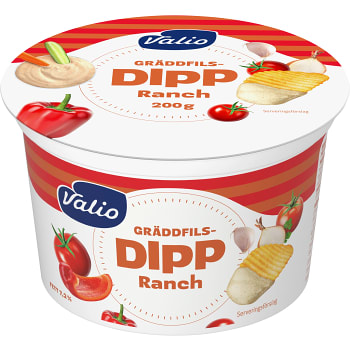 Gräddfilsdipp Ranch 200g Valio