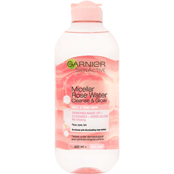 Rose Water Micellar Claense &amp; glow 400ml Garnier