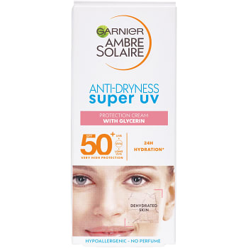 Dagkräm ANTI-DRYNESS Super uv SPF 50+ 50ml Ambre Solaire