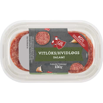 Vitlökssalami skivad 150g Göl Pölser