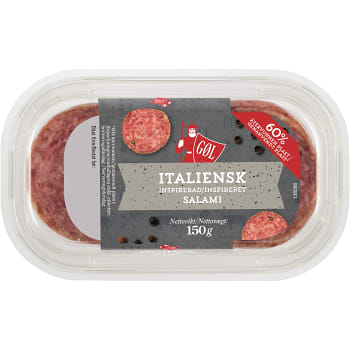 Salami Italiensk skivad 150g Göl Pölser