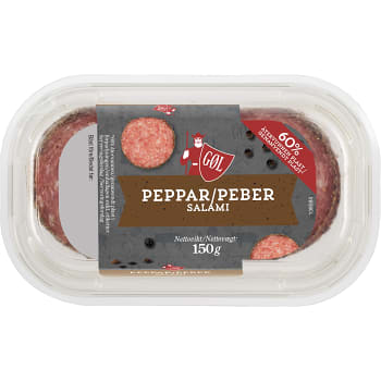 Pepparsalami skivad 150g Göl Pölser