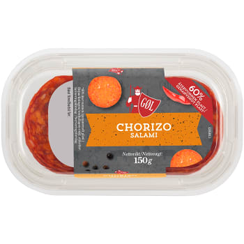 Salami Chorizo skivad 150g Göl Pölser