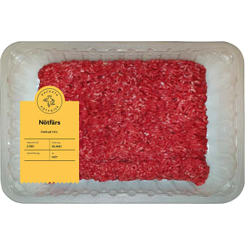 Nötfärs 12% import 2kg Hacksta Köttdisk