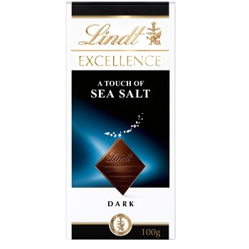 Chokladkaka EXCELLENCE Havssalt Mörk Choklad 100g Lindt