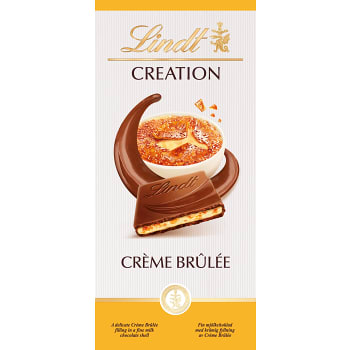Chokladkaka CREATION Crème Brûlée Mjölkchoklad 150g Lindt