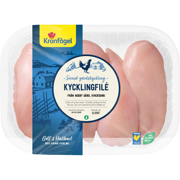 Kycklingfilé ca 925g Kronfågel