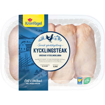 Kycklingsteak urbenad kycklingklubba ca 900g Kronfågel