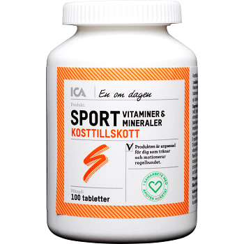 Multivitamin Sport 100st ICA Hjärtat