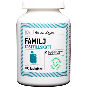 Multivitamin Familj 100st ICA Hjärtat