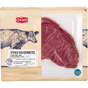 Kalvschnitzel 350g Scan