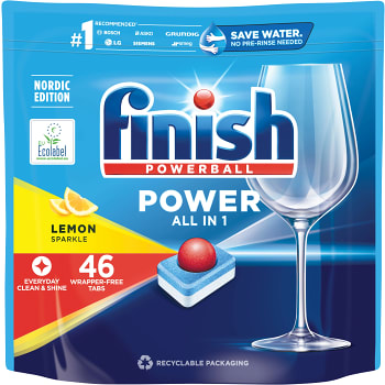 Disktabletter Power All in 1 Lemon 46-p Finish