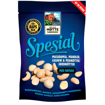 Nötmix med havsalt 190g Lille Nøttefabrikken