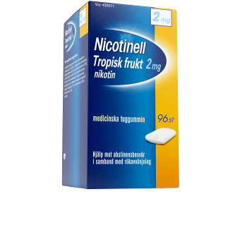 Nicotinell Tropisk frukt Medicinskt tuggummi 2mg 96-p