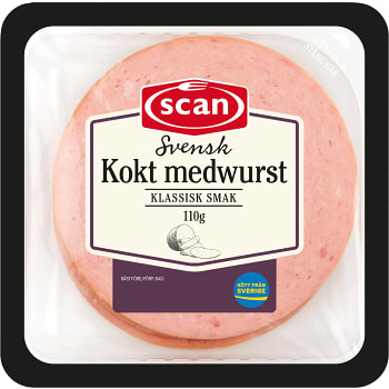 Medwurst Kokt Skivad 110g Scan