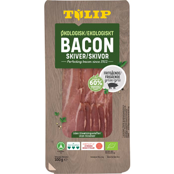 Bacon skivat ekologiskt 100g Tulip