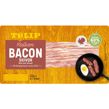 Bacon Kalkon skivor 110g Tulip
