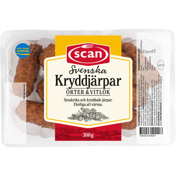 Kryddjärpar med örter & vitlök Stekta 300g Scan