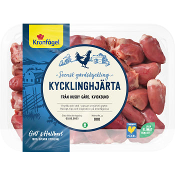 Kycklinghjärta 450g Kronfågel