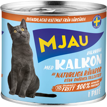 Kattmat Kalkon 635g Mjau
