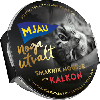 Kattmat Kalkonmousse 85g Mjau