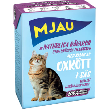 Kattmat Oxkött i sås 370g Mjau