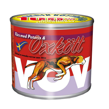 Hundmat Färs med Potatis & oxkött 665g Vov