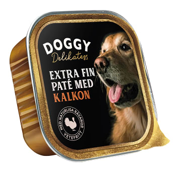 Hundmat Delikatesspaté Kalkon 150g Doggy