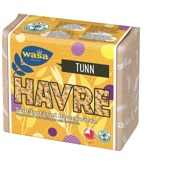 Knäckebröd Tunn Havre 265g Wasa