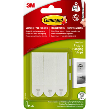 Tavelupphängning Command Medium 4-p 3M