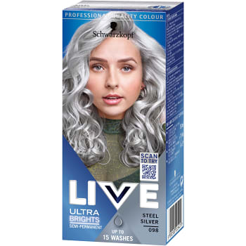 Hårfärg Ultra Brights Steel Silver 098 1-p Live